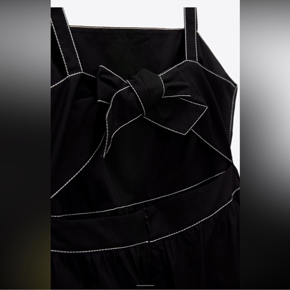 NWT Zara black point dress - Picture 8 of 10
